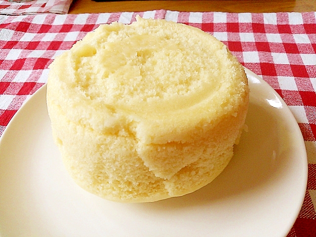 レンジで簡単ケーキスポンジ(卵不使用も可)