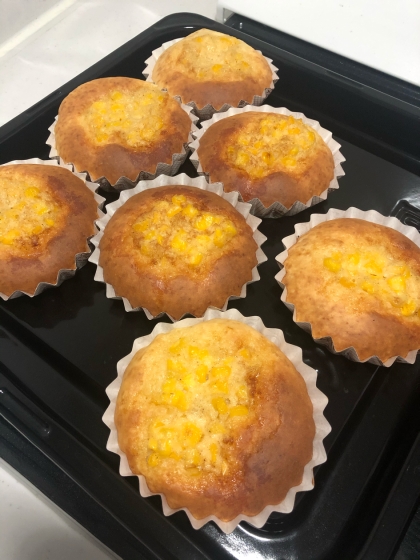 生地の甘さとコーンマヨネーズのしょっぱさがいい塩梅でした！簡単なのでまた作りたいです♪