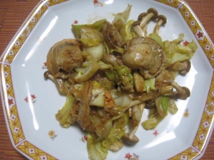 ホタテと野菜の塩麹炒め