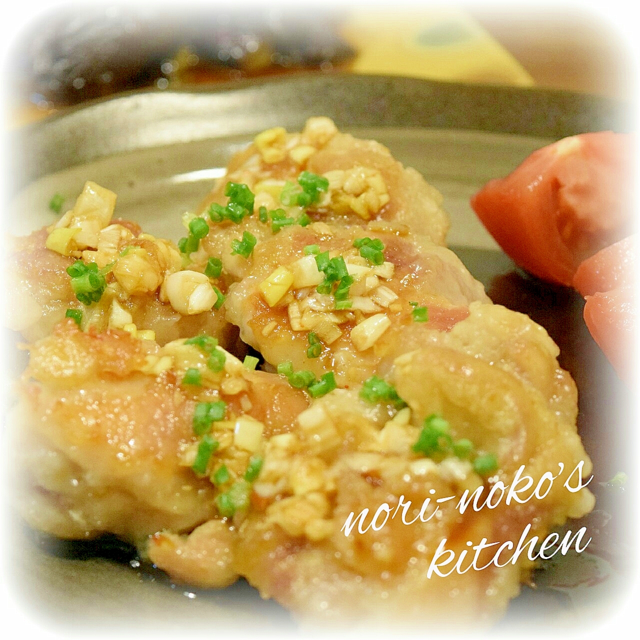 鶏肉のピリ辛甘酢タレ