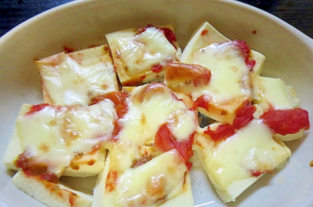高野豆腐のトマトチーズ焼き