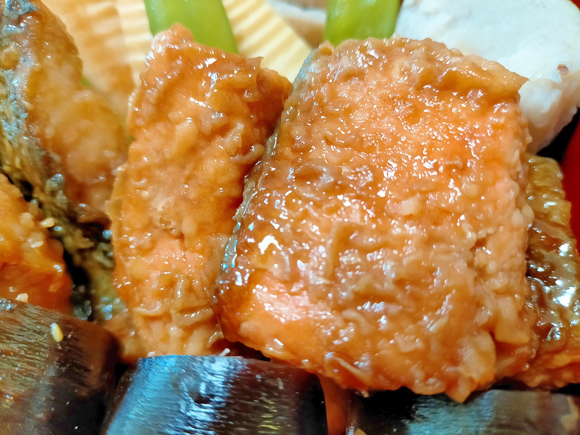 ■10分で鮭の照り焼き  おせち料理(15)