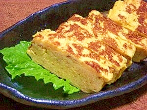 我が家のシッカリ味付き厚焼き玉子