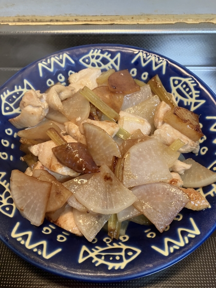鶏肉と大根の甘酢炒め