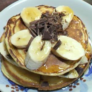 天ぷら粉でバナナチョコホットケーキ レシピ 作り方 By らむね48 楽天レシピ