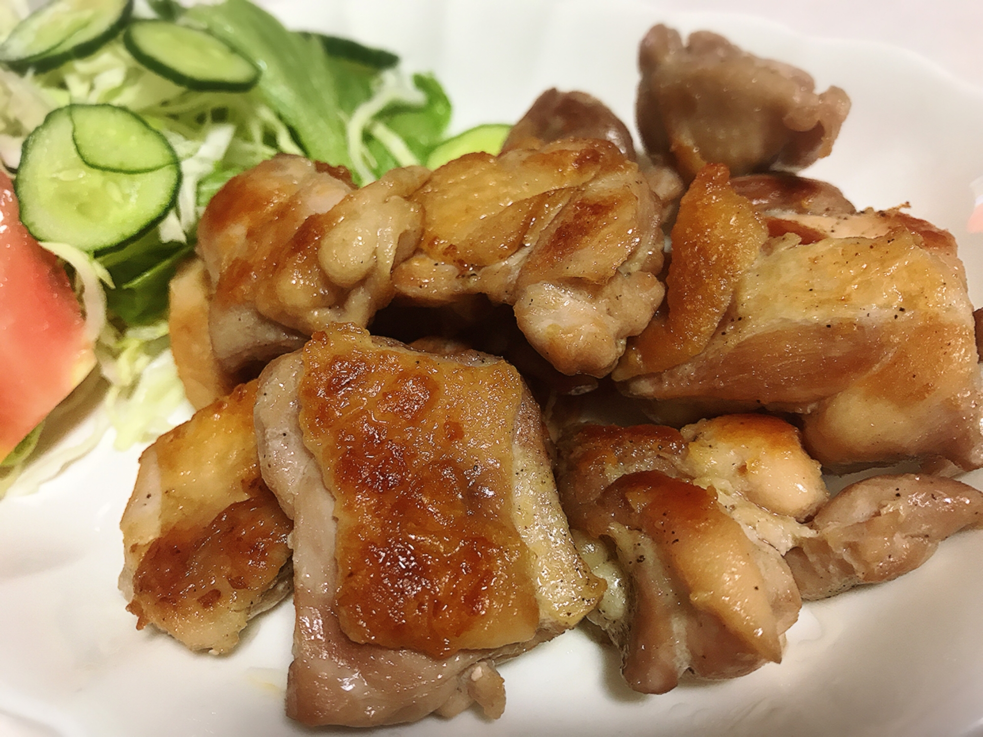 フライパンで焼くだけ！食べれば焼き鳥★塩味★