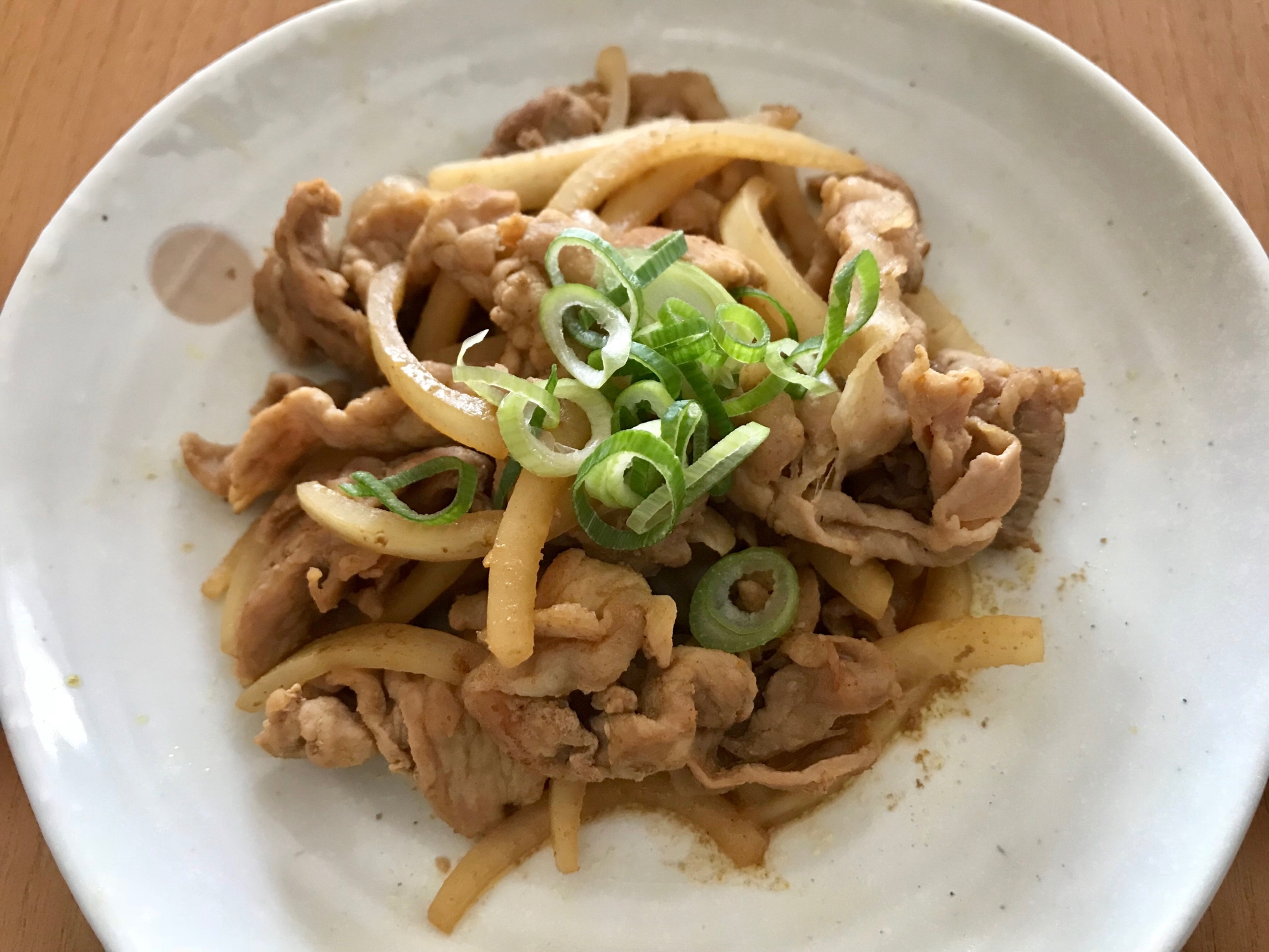 豚肉と大根のさっぱりカレー炒め