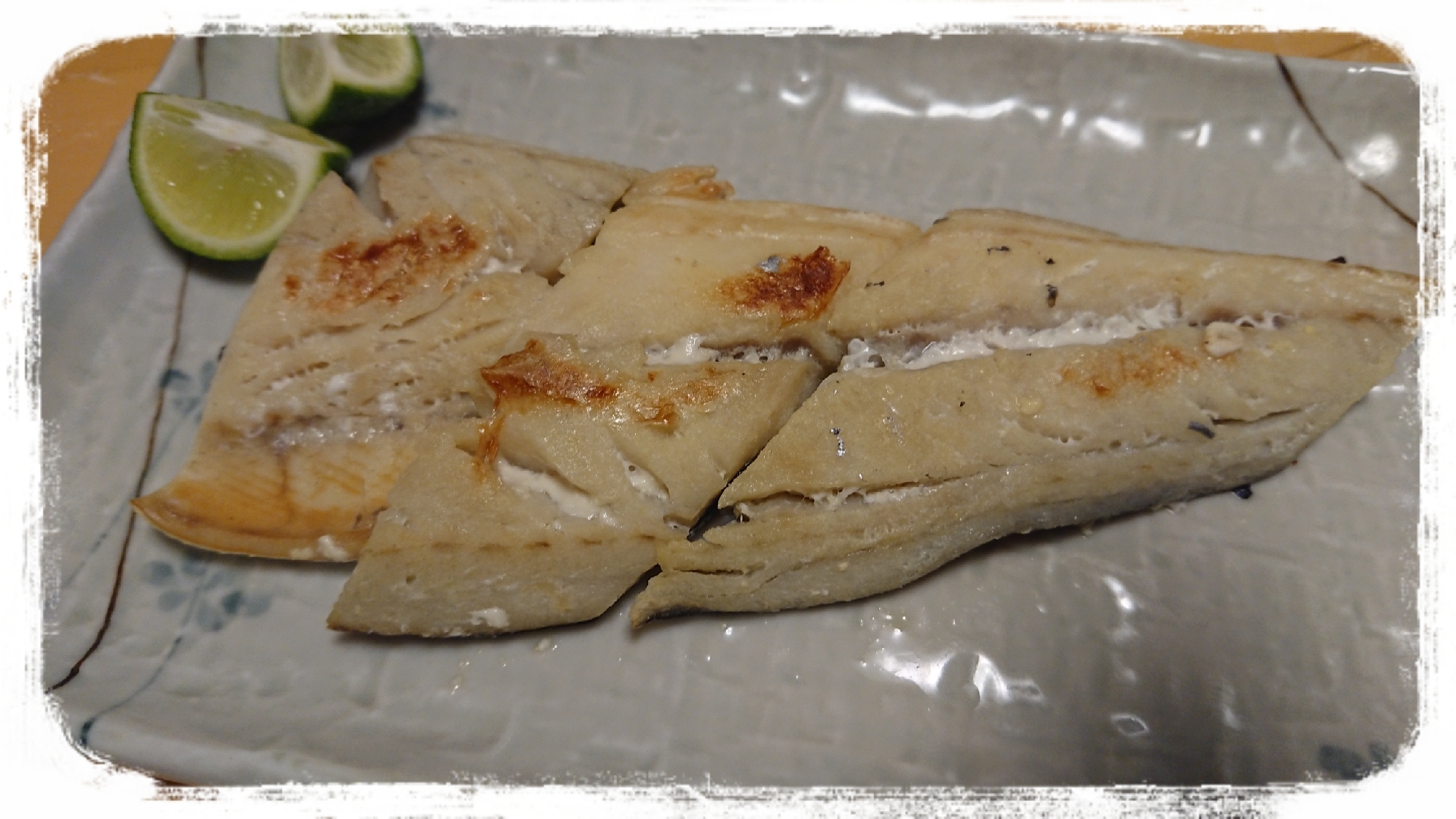 オーブントースターで焼くシークヮーサー香る鰆の塩焼