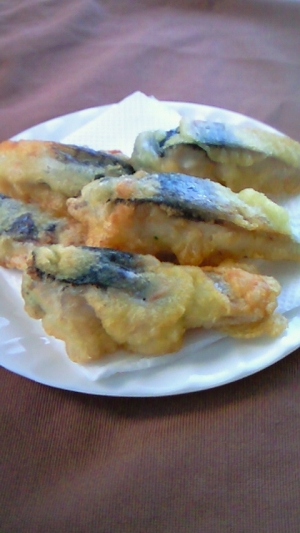 塩サバのカレー風味天ぷら