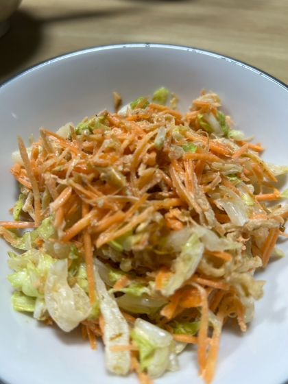 白菜と切干大根の胡麻おかか和え♪
