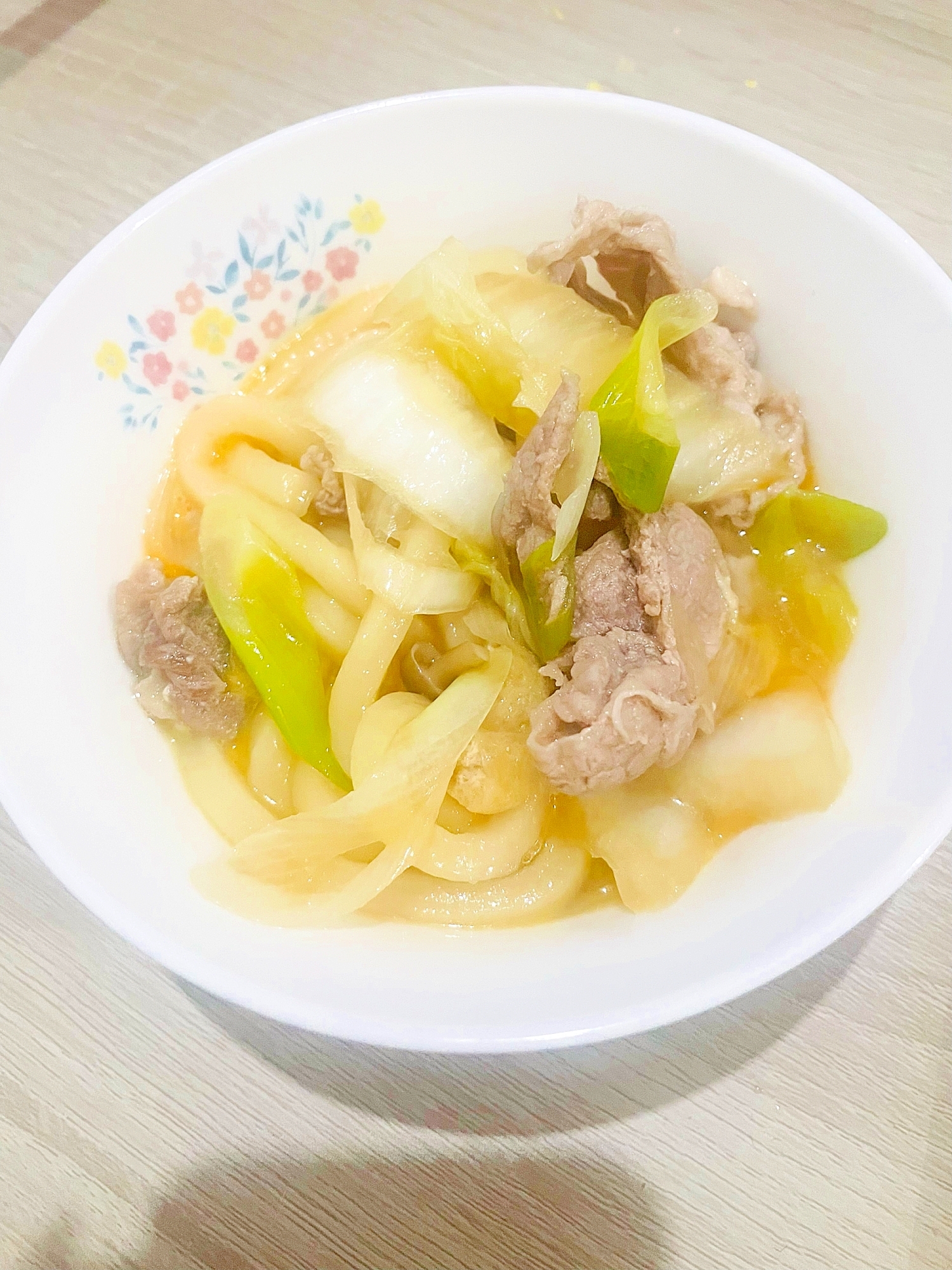 すき焼き風なうどん