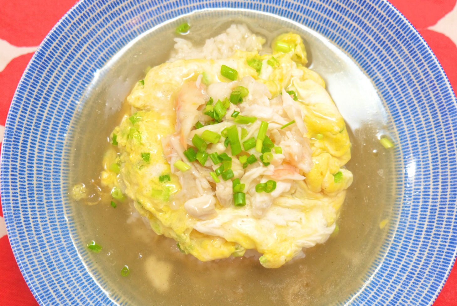 関西風塩だれの天津飯