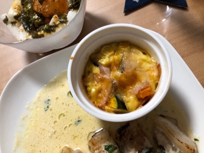 南瓜の煮物リメイク‼︎トロトロかぼちゃグラタン♪