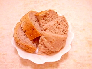 オイル不要♪薄力粉で作る胡桃のHB御飯パン（2斤）