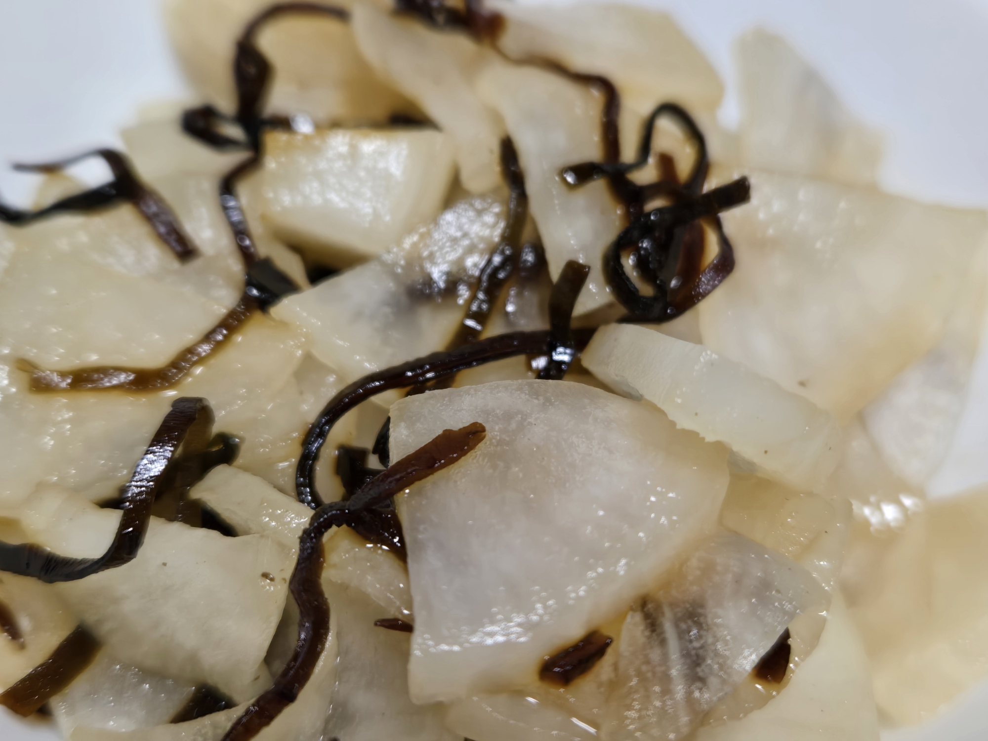 大根と塩昆布の即席漬け