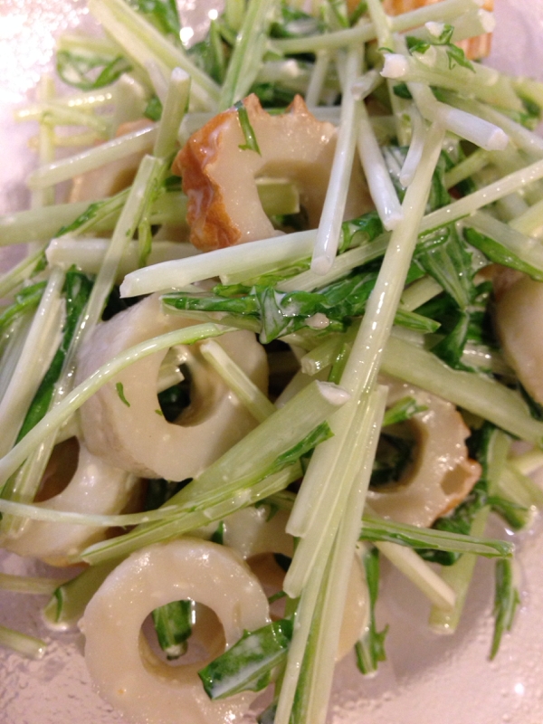 水菜とちくわのサラダ レシピ 作り方 By あやぽんきち1124 楽天レシピ