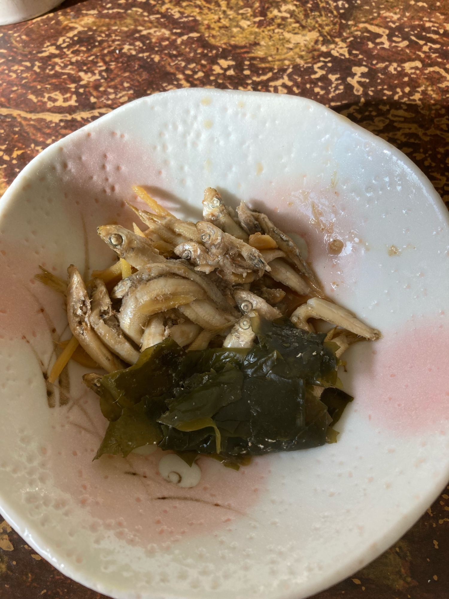 おつまみに 小魚とワカメの煮物 レシピ 作り方 By Jasper 楽天レシピ