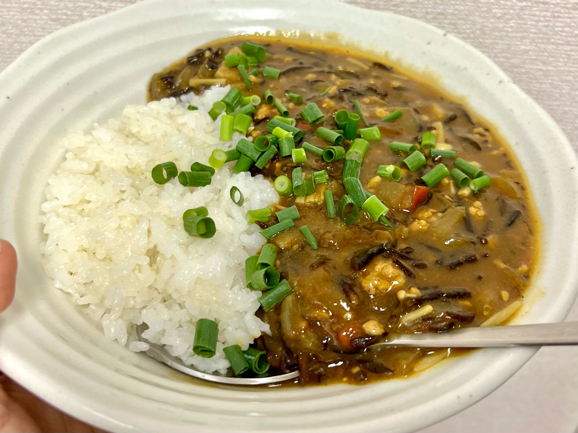 【子供も食べられる】我が家のひじきカレー