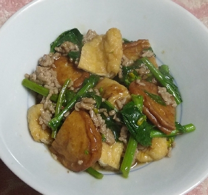 ご飯がすすむんです☆菜の花とひき肉の絶品中華炒め