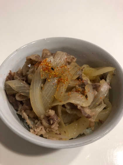 牛こま肉で★牛丼！