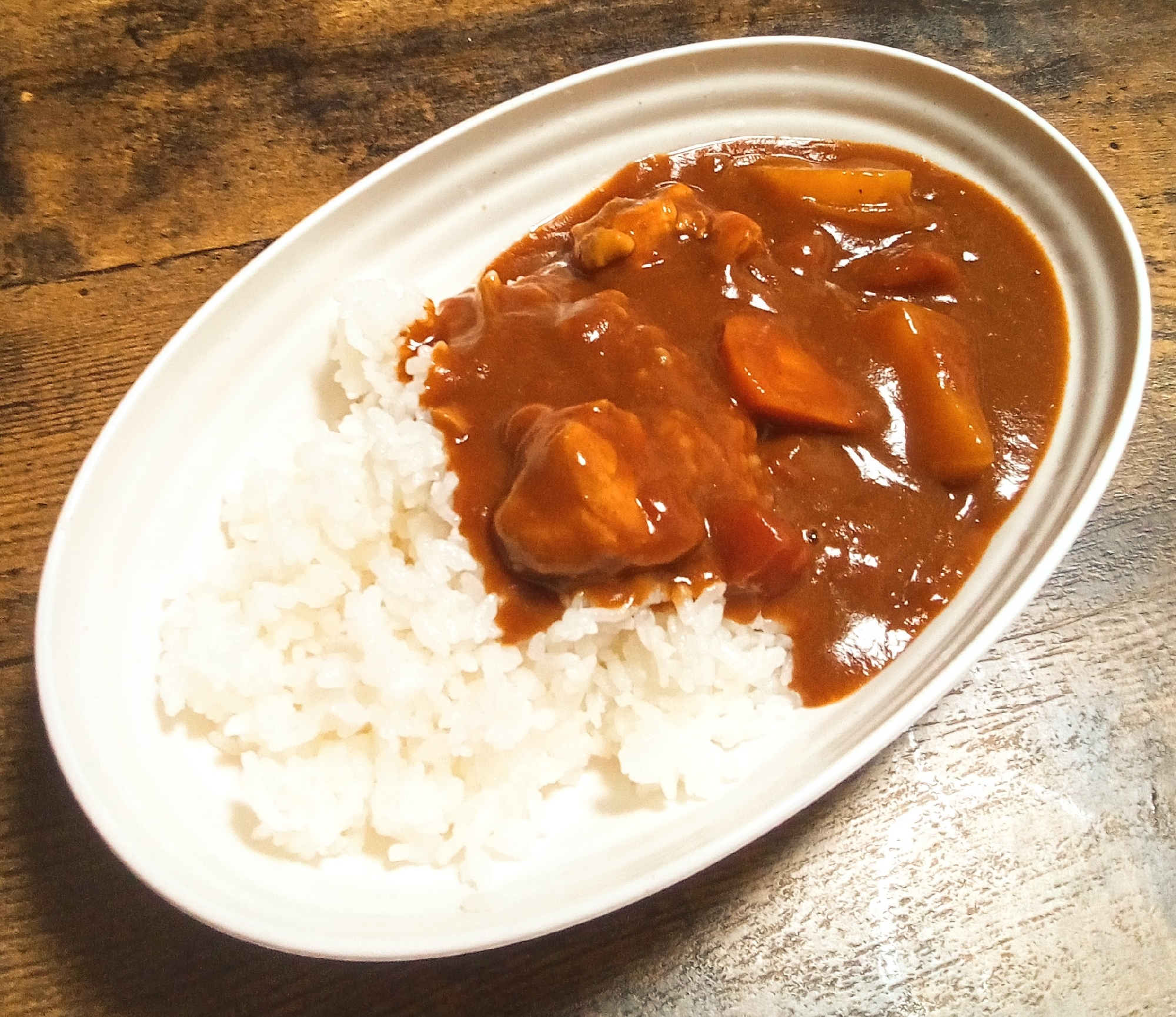 今日はカレー!!トマト缶Deトマトチキンカレー♫