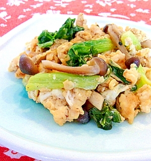 お弁当に 青梗菜としめじの卵炒め レシピ 作り方 By メリッコ 楽天レシピ