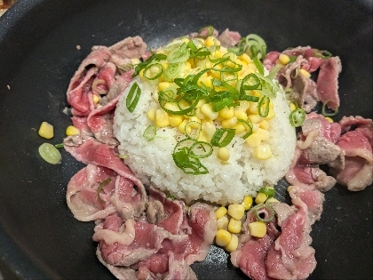 ワンパンで簡単！ビーフペッパーライス