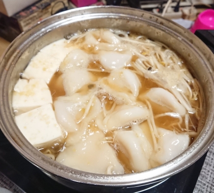 冷凍餃子の鍋