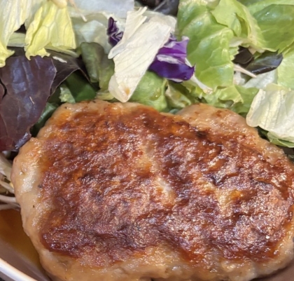 エリンギもやし大根ハンバーグ蒸し煮