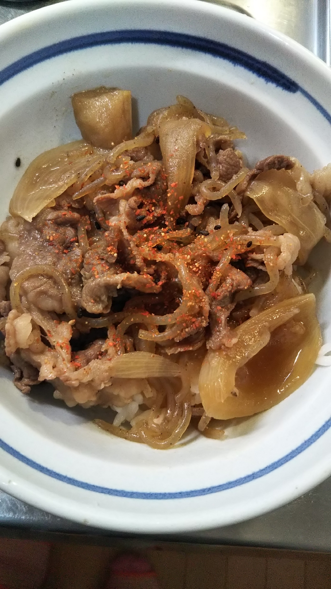 かさまし牛丼♪ヨシダソースで