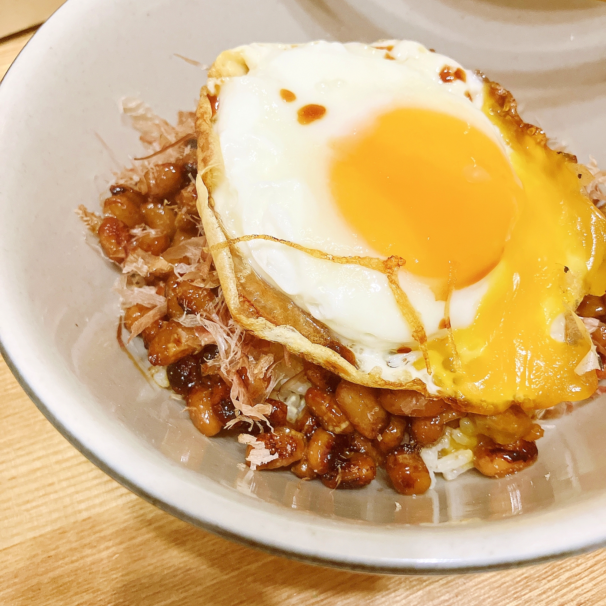 こんがり♪焼き納豆ごはん