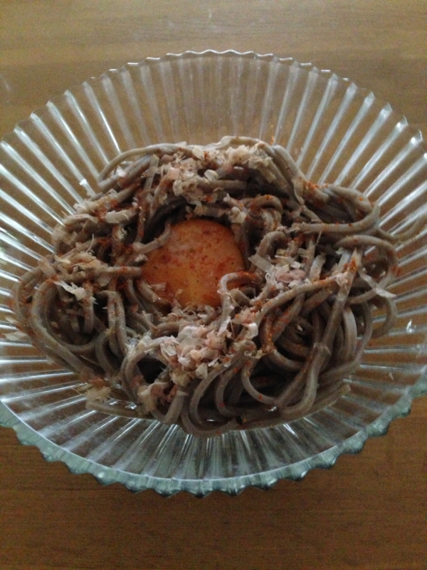 簡単♪冷し月見蕎麦