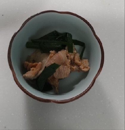 豚肉とにらのソース炒め⚮̈‪ﻌﻌﻌﻌ ⚮̈‪