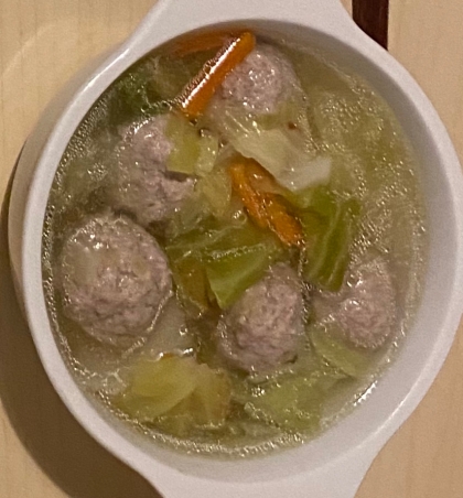 肉団子の生姜スープ
