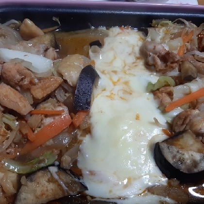 ホットプレートで子供と食べれるチーズダッカルビ！