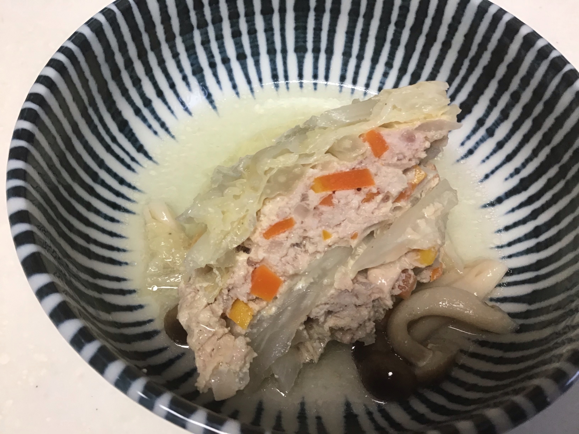 白菜と挽肉の重ね煮