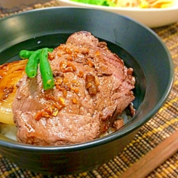ランプ肉でステーキ丼 レシピ 作り方 By ゆずのん 楽天レシピ ランプ肉でステーキ丼 レシピ 作り方 By ゆずのん 楽天レシピ