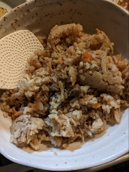 子どもに魚を食べてもらおうと炊き込みご飯にしてみました。生姜のおかげで美味しく食べれて良かったです。今回は白ごまが無かったので次はゴマもかけて作りたいです。