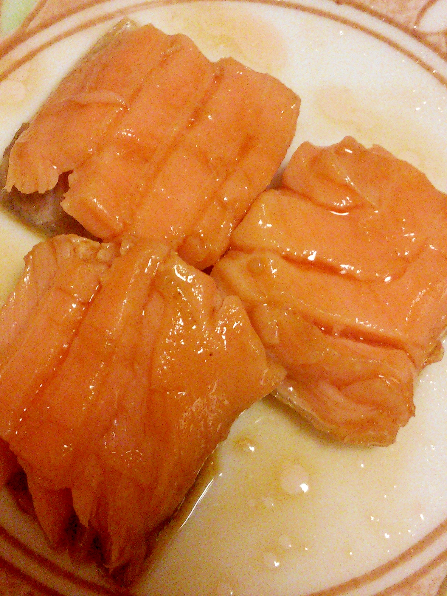 簡単☆おつまみやお弁当に☆鮭のレンジ蒸しぽん酢風味