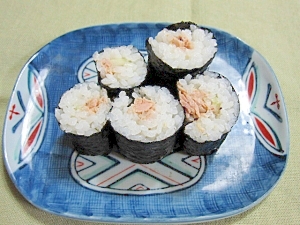 ツナマヨの細巻寿司 レシピ 作り方 By けいちゃん０８８ 楽天レシピ