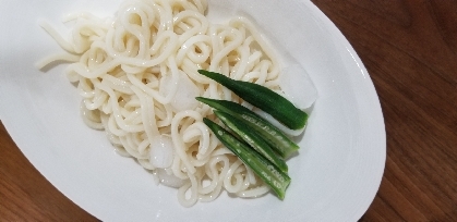 オクラの冷やしうどん