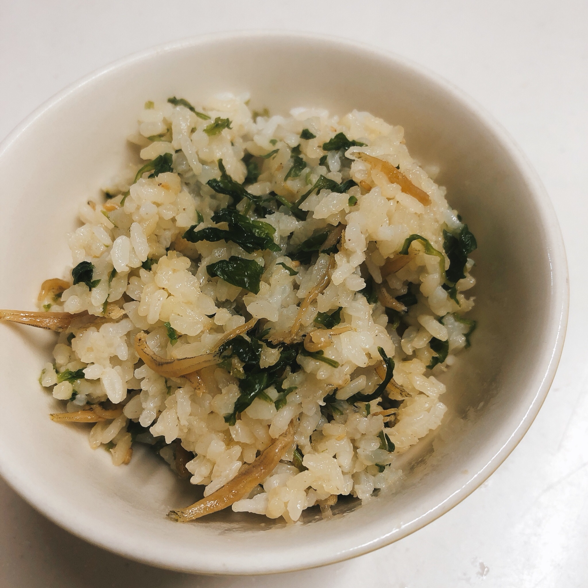 大根の抜き菜で菜飯