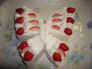 お誕生日に 可愛いチョウチョのケーキ レシピ 作り方 By スマイルテディ 楽天レシピ