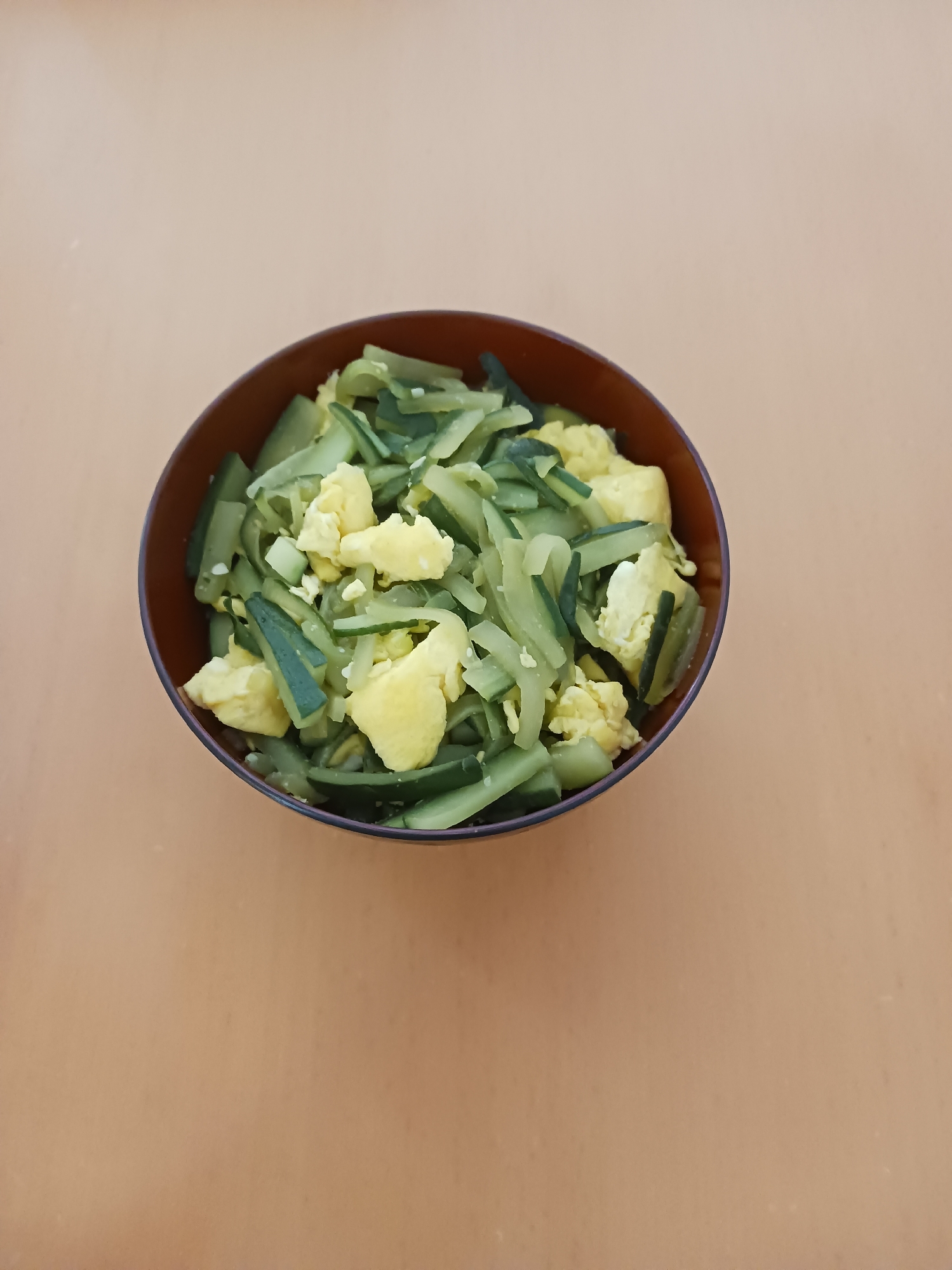 卵ときゅうりの炒め物