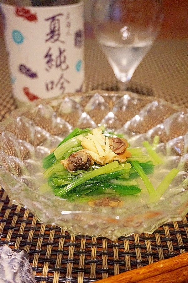 【福岡食材】小松菜とにし貝の煮びたし