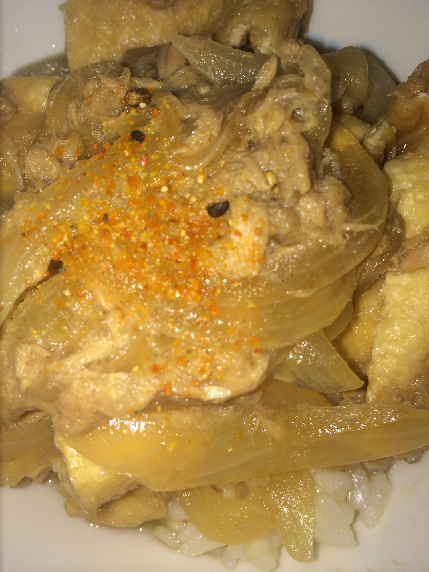 我が家の定番!ツナと油揚げのどんぶり☆