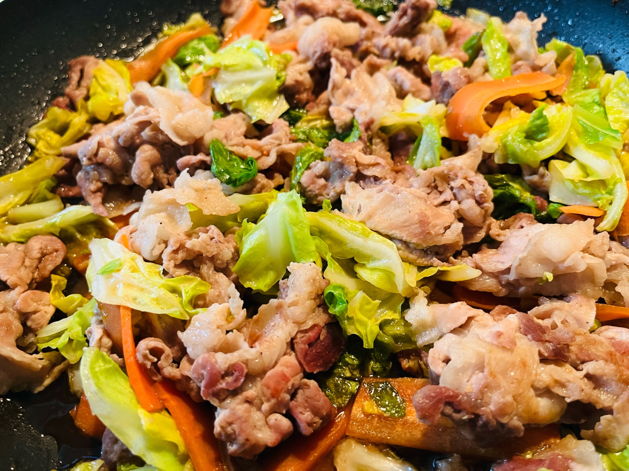 春キャベツの肉野菜炒め