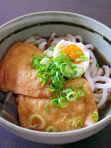 レンチンきつねうどん