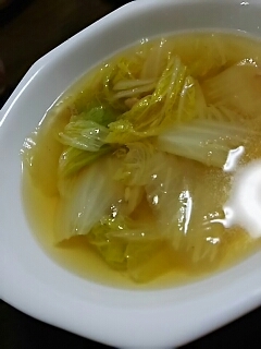 白菜とツナのあっさり和風スープ