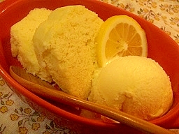 アイスと食べるレモンチーズ蒸しパン★ルクエ6分